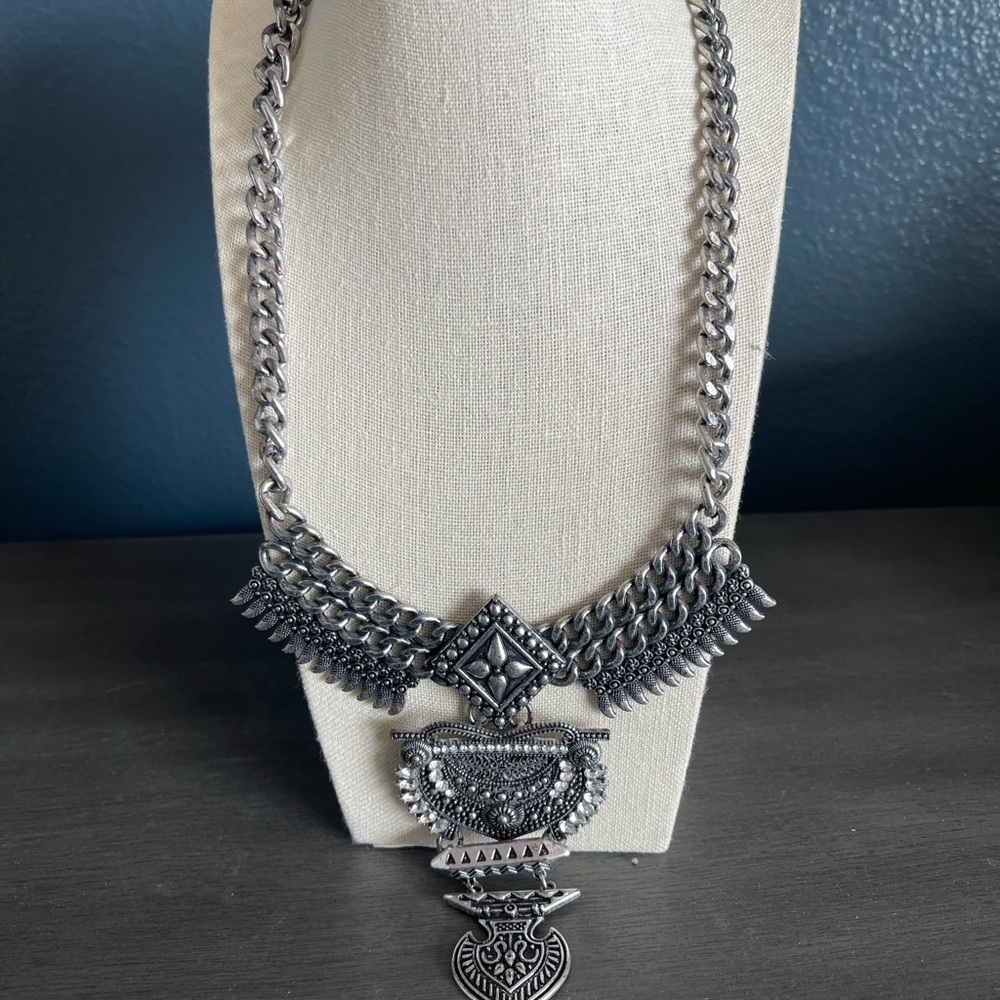 Silver Statement Necklace